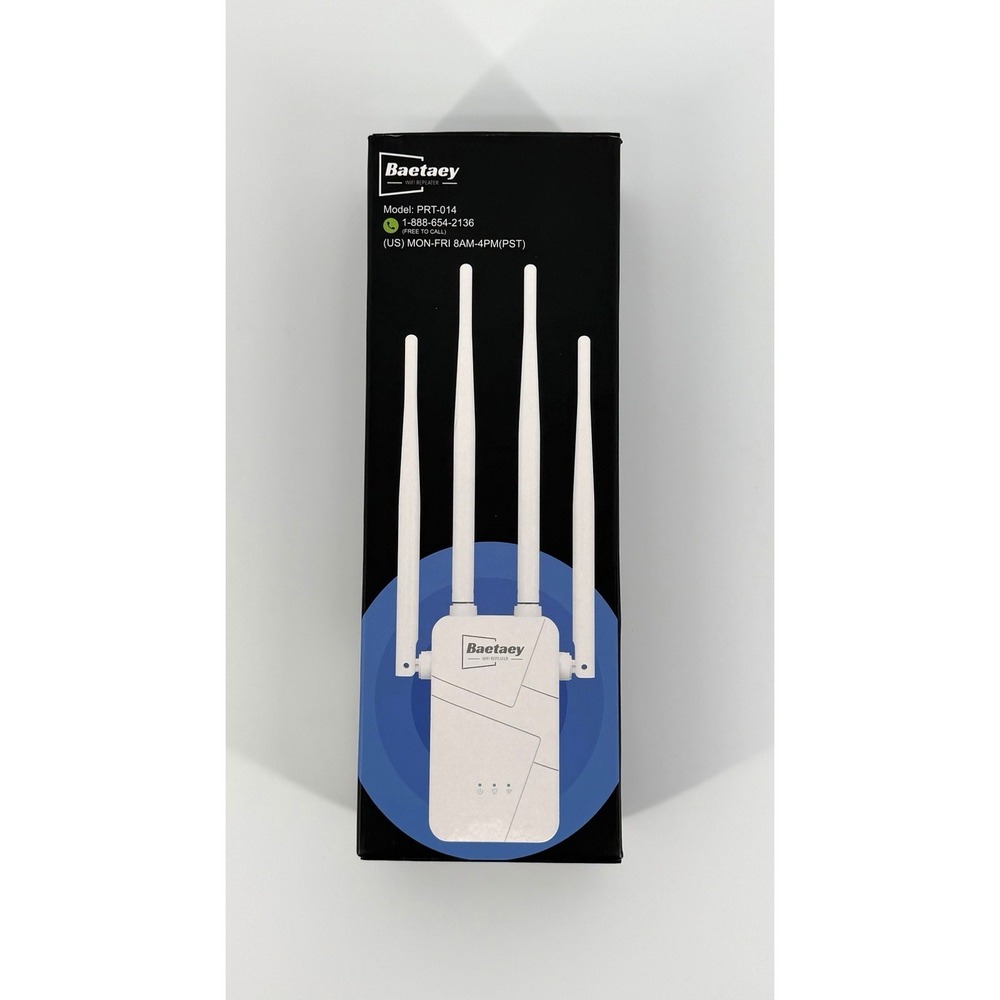 300Mbps WiFi Range Extender Booster Repeater 4 Antenna 2.4GHz RJ45 Baetaey